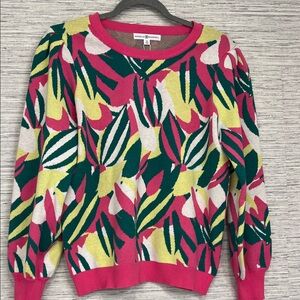 Vibrant Pink Patterned Sweater